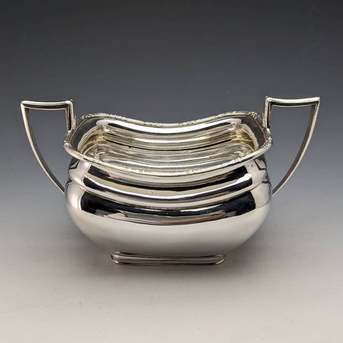 1910 年代英國古董鍍銀茶壺 4 件套 Manoah Rhodes